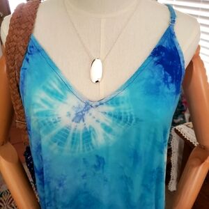 SEA COLORED MAXI DRESS